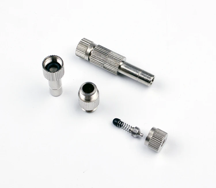 Slip Lock Low Pressure Mist Nozzle 8mm plug quick-connect nozzle mist cooling nozzle. Mist cooling products