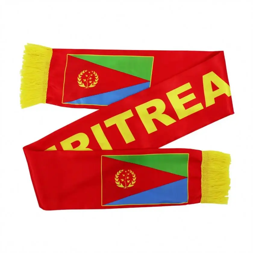 Custom Design National Flag Scarf Popular Soccer Scarf For World Cup National Day