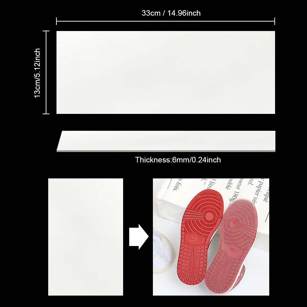 2PCS Self Adhesive Anti-Slip Crystal Clear Shoe Sole  Protector  for sneaker high heel  red bottom shoes boots