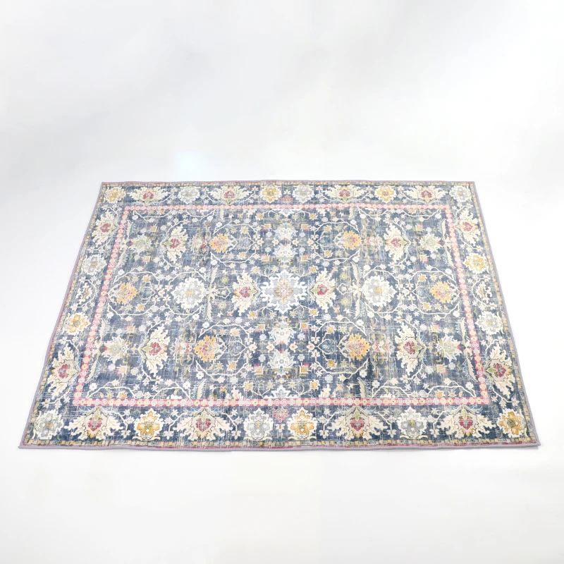 Modern Boho Vintage Anti-slip Handknotted indian Wool Silk Persian luxurious prayer mat muslim For bedroom and living room