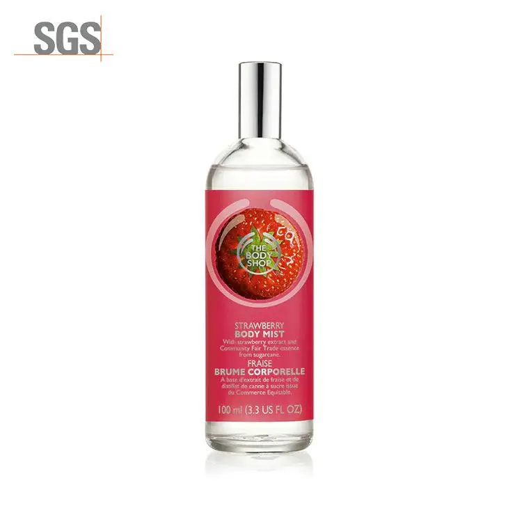 OEM/ODM Fragrance Strawberry sprayer water perfumes longtime organic body mist for women