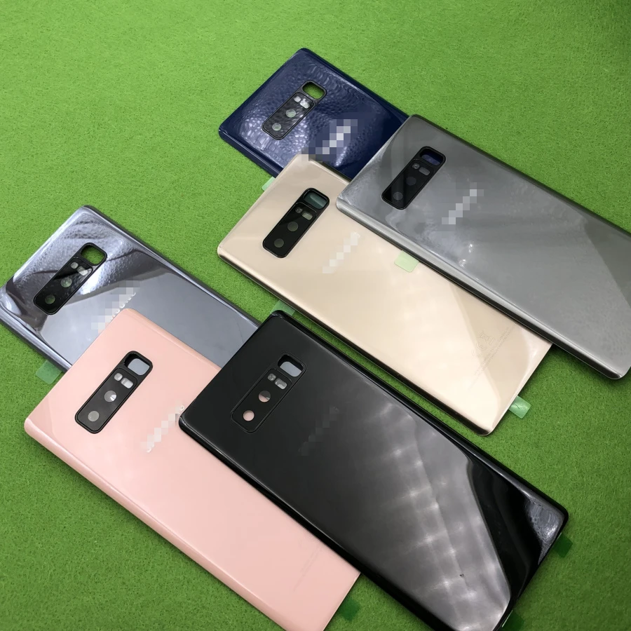 Для Samsung Galaxy Note 8 N950 SM-N950F 9 N960 N960F Задняя стеклянная крышка батарейного отсека Корпус задняя