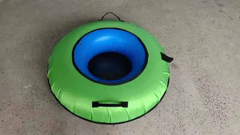 Good Industrial Commercial Heavy Duty PVC Inflatable Snow Sled Tube 2 Pack Towable Ski for Kids and Adults for Winter