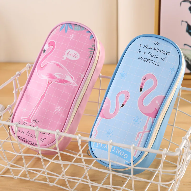 Princess printed pen bag large capacity  PU pencil case new school supplies wholesale