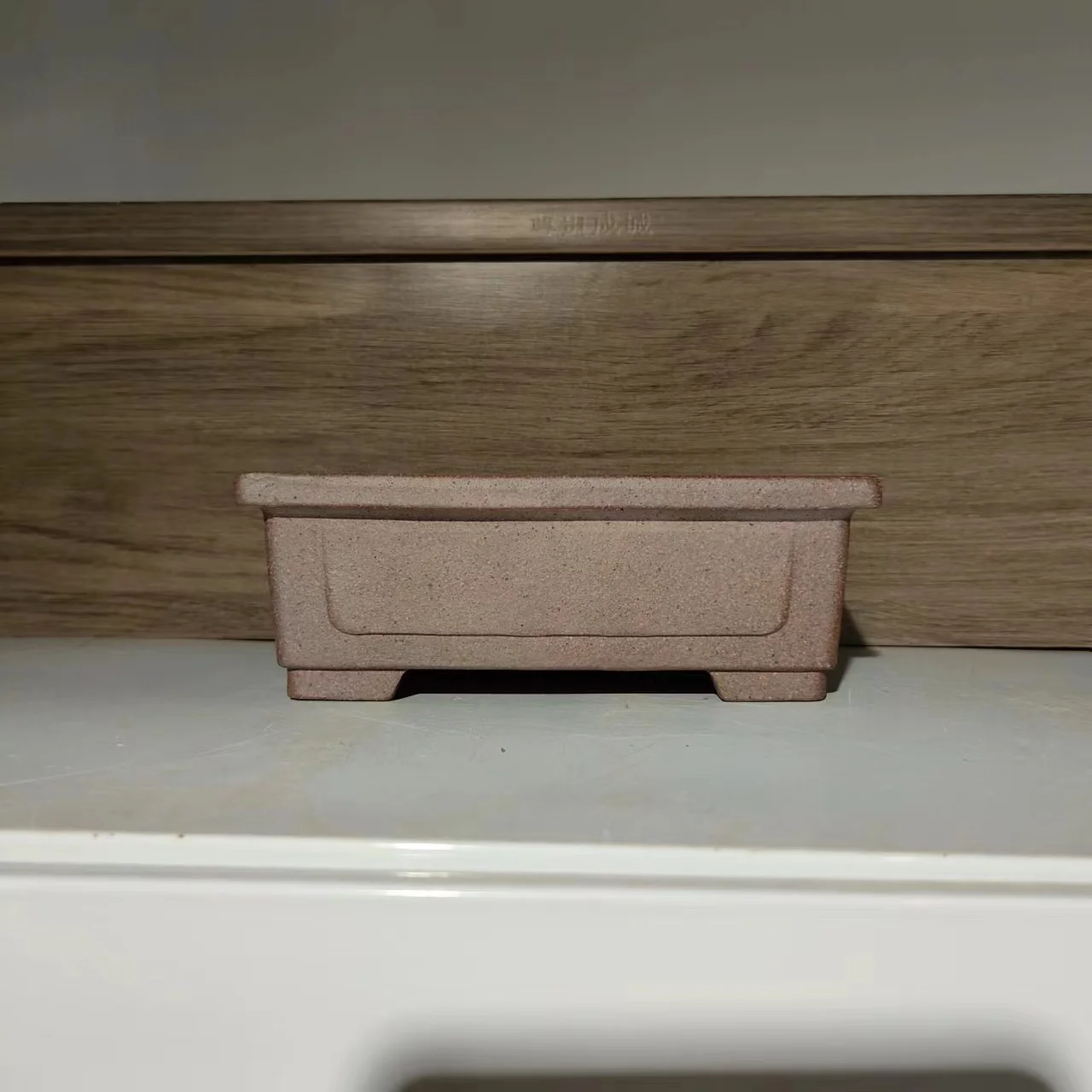 Classic rectangle shape high temperature clay bonsai pot