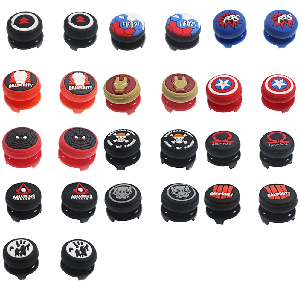 Best Seller Game Accessories 2pcs Silicone Grip Thumbstick Grips V 2.0 For PS4 Joystick Controller For PS5 Wireless Controller