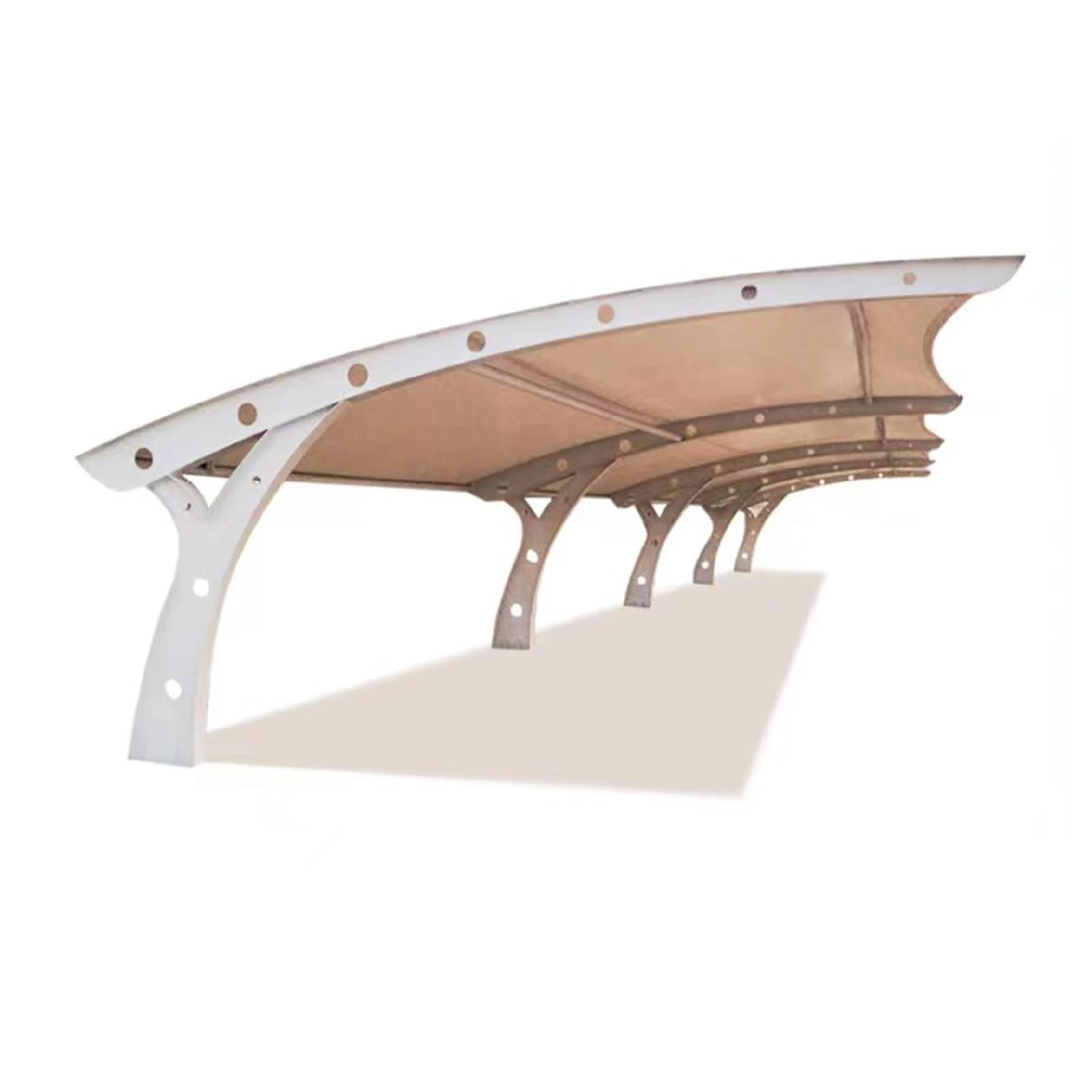 Оптовая продажа сверхмощный PVDF самоочищающийся поликарбонатный навес для гаража на крыше автомобиля Автостоянки