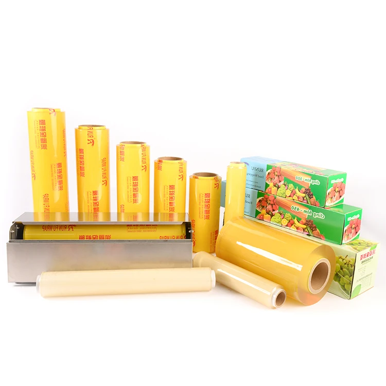 OEM ODM Food Grade PVC Plastic Wrap Soft Moisture-Proof Film for Fresh-Keeping Food Packaging