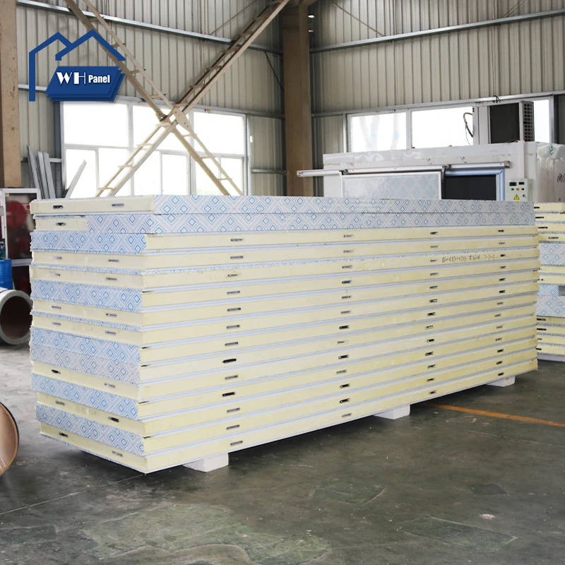 High Quality GMP Certified PU Polyurethane Insulated Roof And Wall Sandwich Panel For Cleanroom Peoject