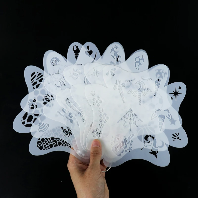 GP Wholesale Body Art Accessories Face Painting Brush Reusable Stencil Kit Henna Stickers Face Gem Body Painting Supplies