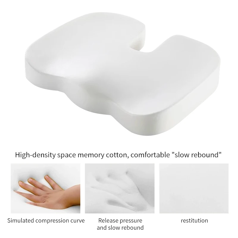 Eco-Friendly Memory Foam Seat Chair Cushion Support Pad Coccyx Sciatica Back Pain Relief 3D mesh breathable Memory Foam Cushion