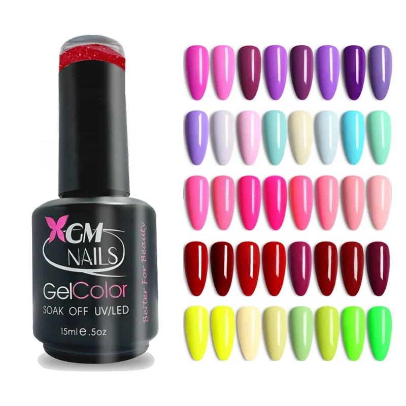 XGM NAILS Newest TPO Free Gel Polish Vegan Free HEMA TPO Rich Pigmented Nail Gel Polish EU Standard