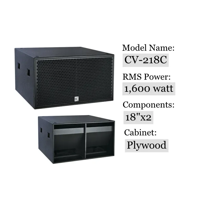 hot sale CVR Audio live sound equipment dual 18 inch speaker