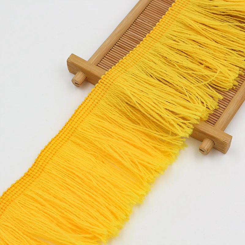 ZSY Wholesale 7CM 3 Inches Acrylic Woolen Yarn Lace Fringe for Football Fan Scarf