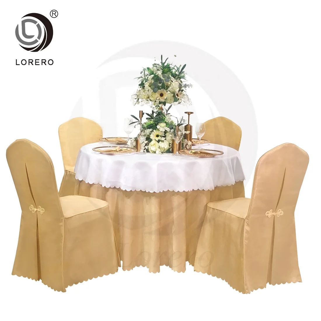 High Quality wedding party home hotel banquet polyester decorative round table cloth