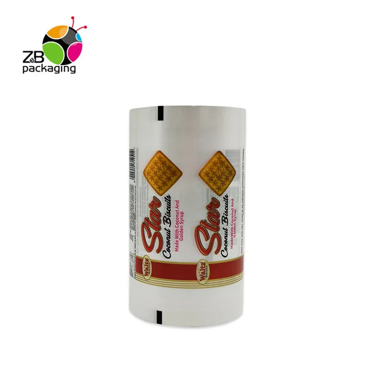
Accept printing logo cookie bags stretch auto packaging plastic film roll 