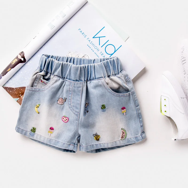 New Products 2017 Innovative Product Denim Fabric Kid Running Shorts