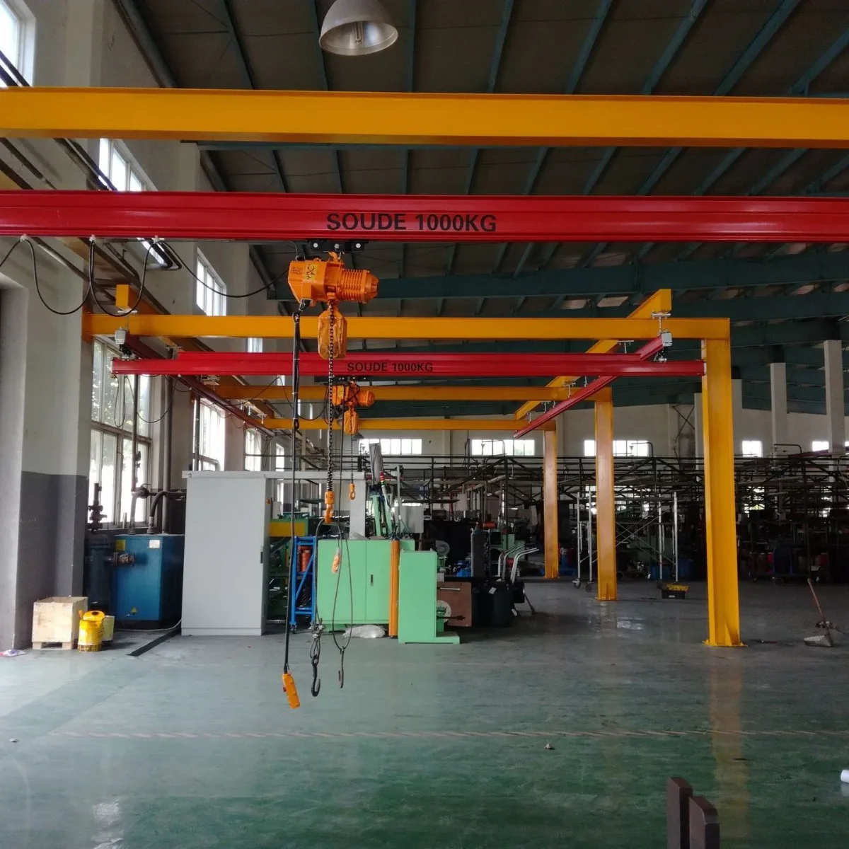 crane lift machine double girder 500 kg 1 ton 2 ton 3 ton overhead travelling crane  price kbk light system kbk flexible crane