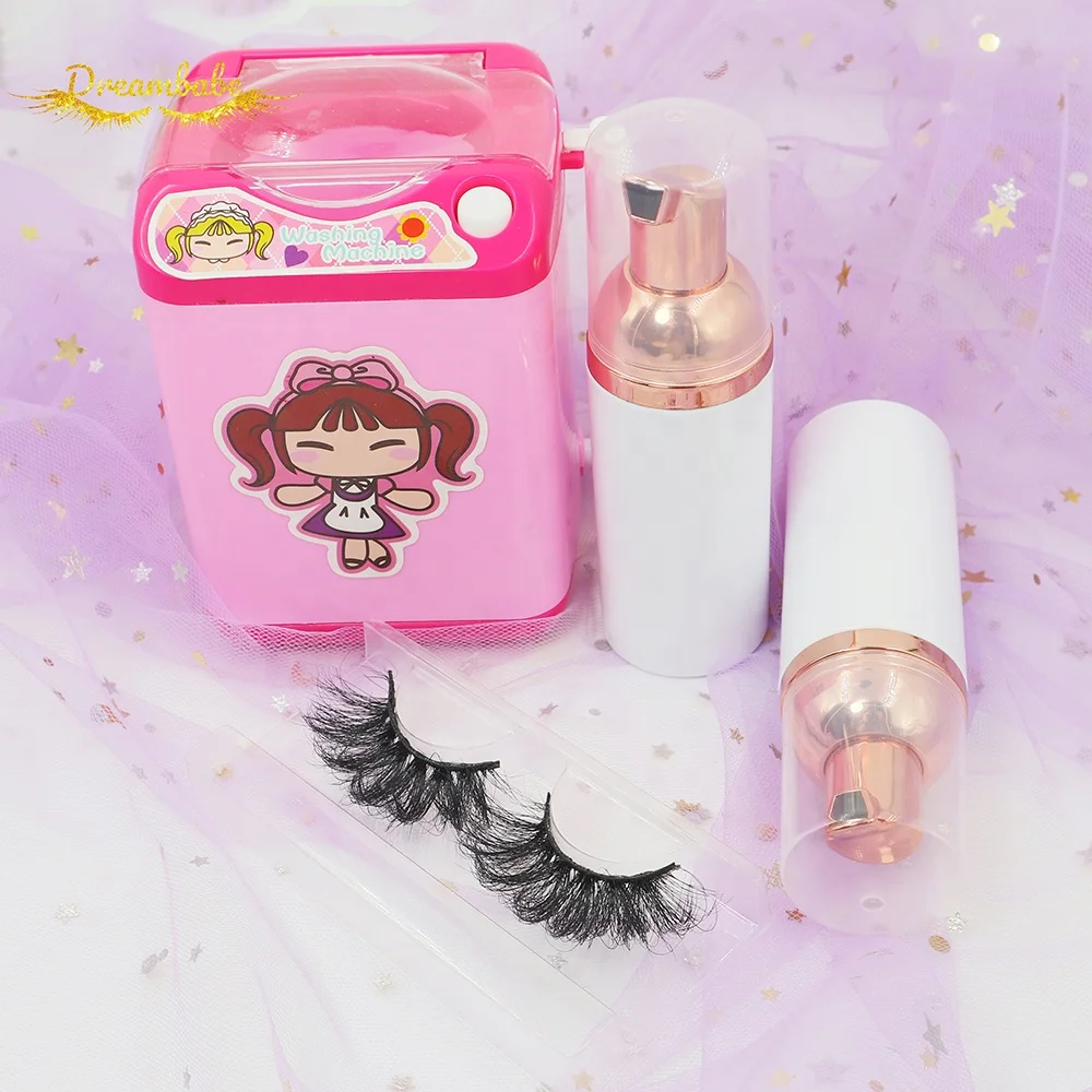 Cruelty 5d Mink Eyelash lashes accessories Lashes Cleaner mini Washing Machine with  Private Label