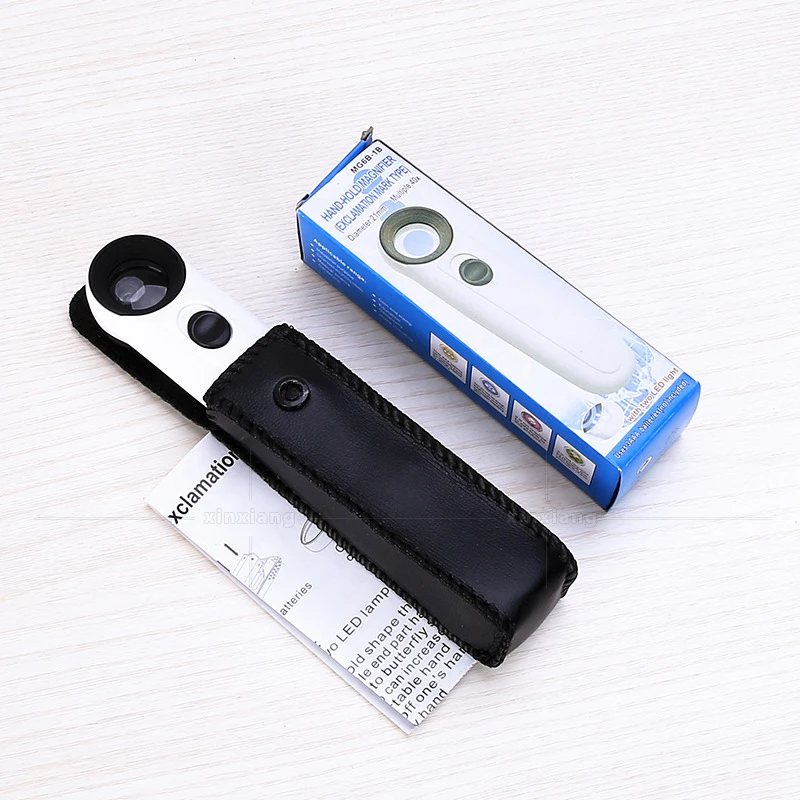 MG6B-1B Multipurpose led magnifying eye wear 2 LED magnifying glass with light