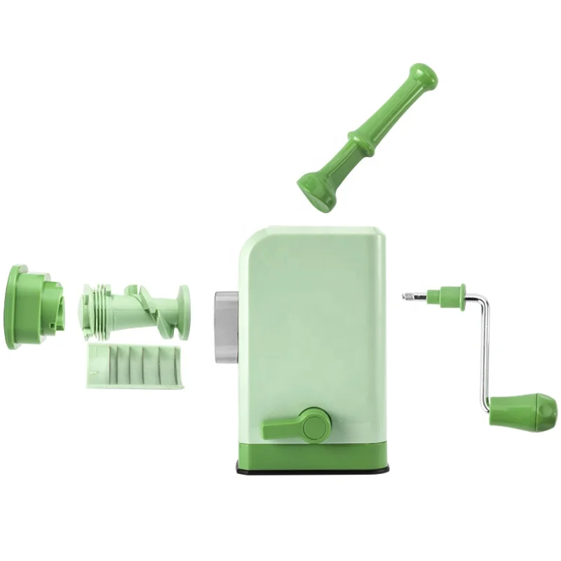 Kitchen manual hand operated small multifunctional plastic meat grinder