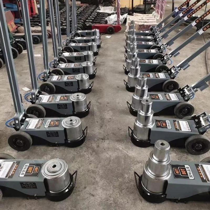 Hot selling 30ton 50ton 120ton Truck Repair Jack Pneumatic Car Lift Jack Trolley Hydraulic Air Jack