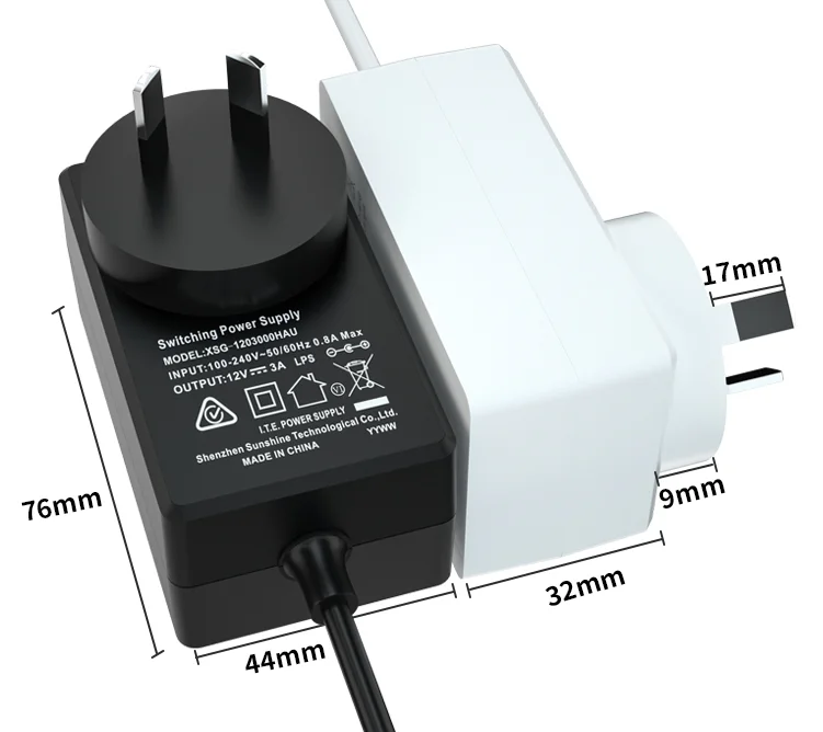CE GS UL PSE KC SAA CB certification EU US UK Japan 3v 5v 6v 9v 10v 12v 24v 1a 2a 3a 4a 1.5a 2.5a AC DC power adapter for TV Box