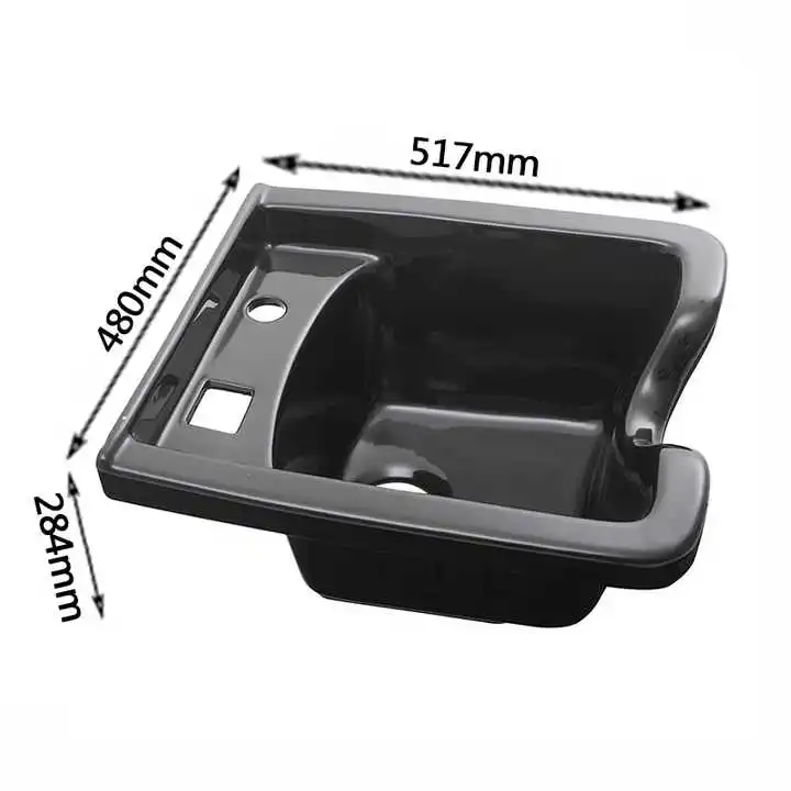 Black  Hairdresser Head Shower Barber Wash Shampoo Basin For Washing Hair