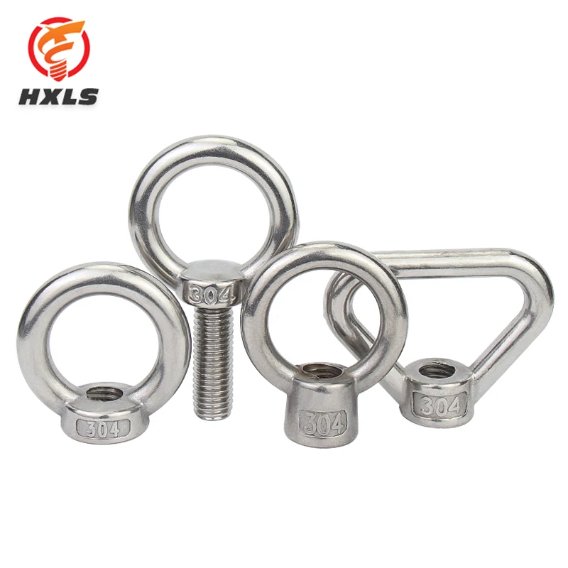 DIN582 rigging hardware rings nut 304, 316 stainless steel anchor eye bolt
