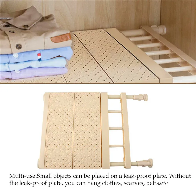 Adjustable Closet Organizer Storage Shelf Wall Mounted Kitchen Rack Space Saving Wardrobe Decorative Shelves Cabinet Holders