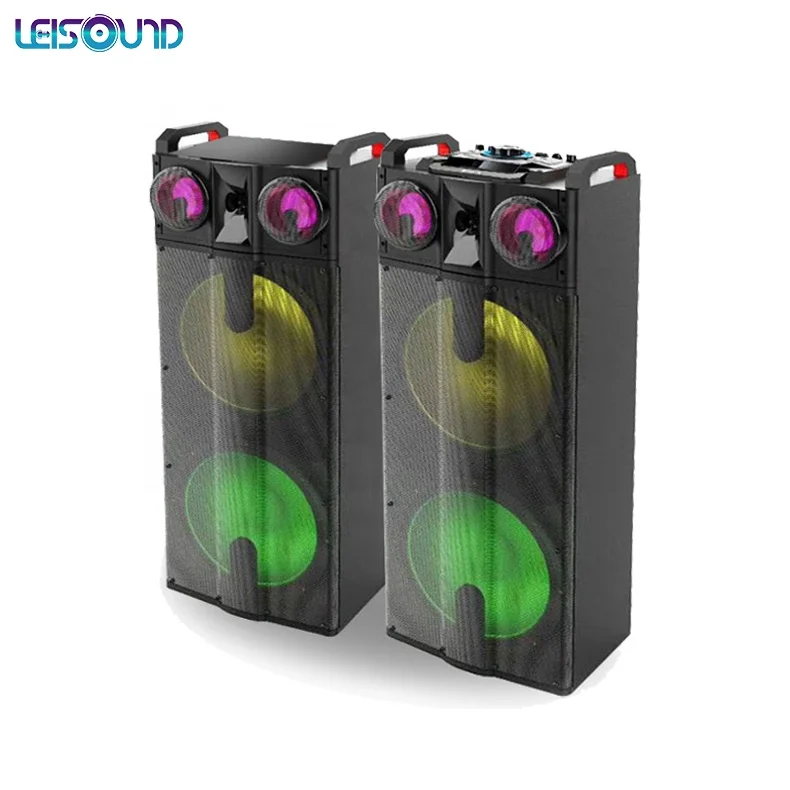 Professional  pa system set Audio Dj Speakers 15inch Blue tooth High Power  Pair Sound box