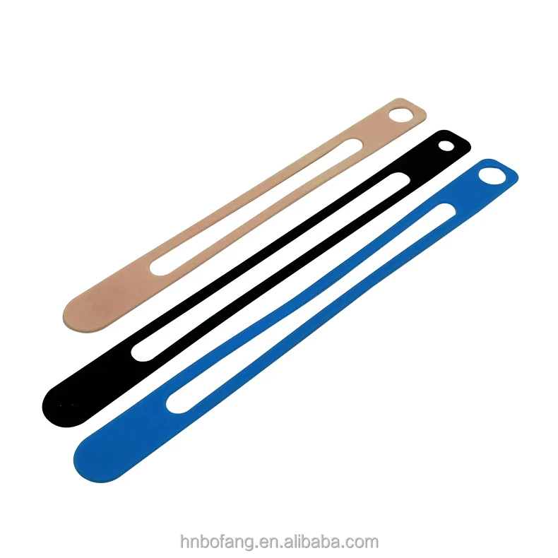 Colorful High Temperature Resistant Custom Elastic Silicone Rubber Bands with Buckle