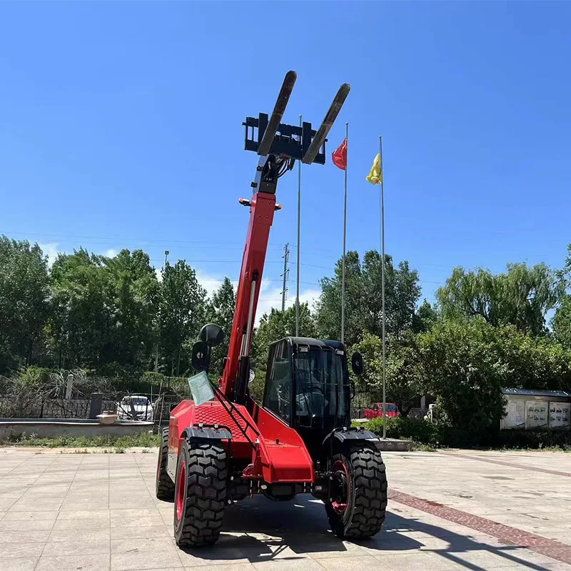 Low Price AC Motor Telehandler telescopic loader  Forklift 20 Met 4 TON Sanny Telehandler 7 Ton Rotating Telehandler Sale