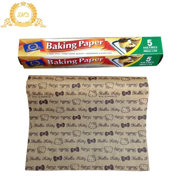 Recyclable 40gsm printed parchment baking paper roll
