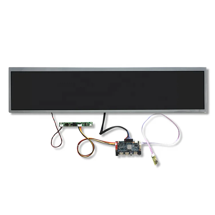 Пользовательский размер растягивающаяся панель широкоформатная реклама ультра широкий 24 дюйма растягивающийся ЖК-дисплей рекламная панель экрана