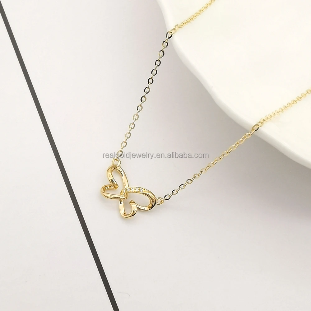 Luxury Jewelry AU585 14K Yellow Gold Pendant Necklaces Moissanite Jewelry Custom Design Gold Chain Necklace Chinese Gold
