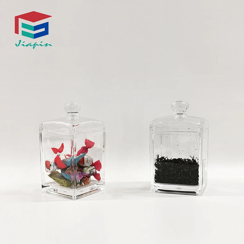 
Elegant Acrylic Candy box with lid acrylic store container for wholesale 