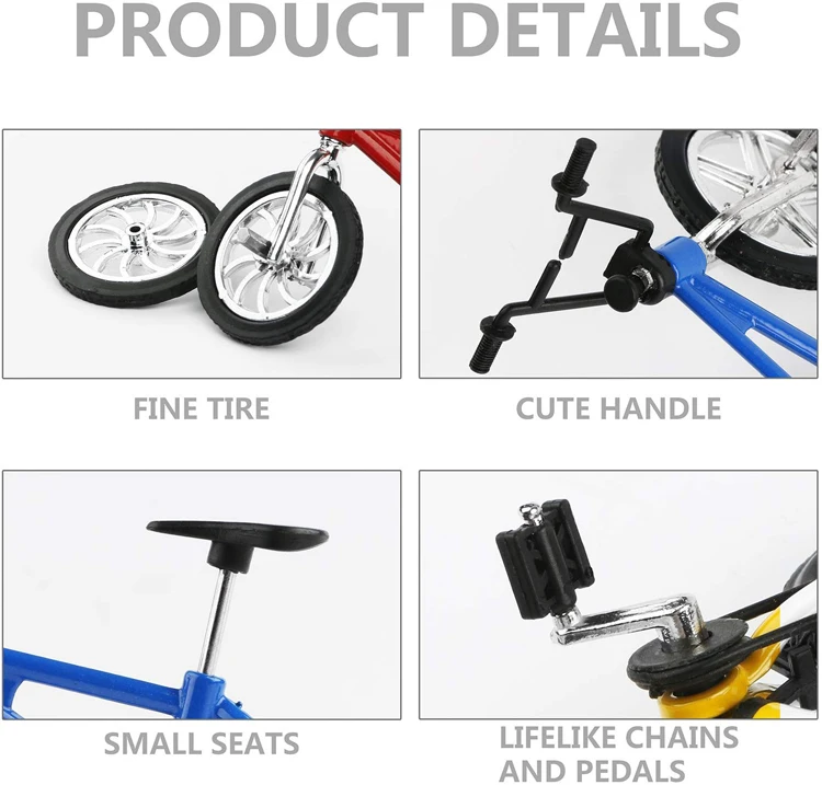 Wholesale cheap alloy material mountain bike mini model finger bmx bike toys Creative Game Toy