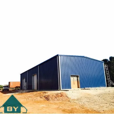 Light customized pole barn kits building steel structure warehouse farm shed prefab workshop storage metal building