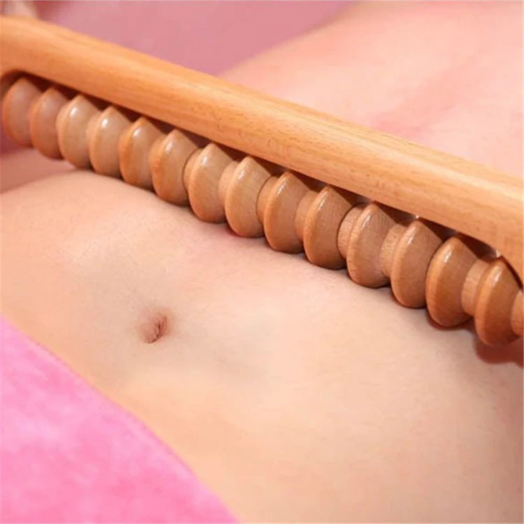43cm/52cm meridian full body relax massage roller holz cellulite,wooden anti cellulite massage roller,belly neck back roller