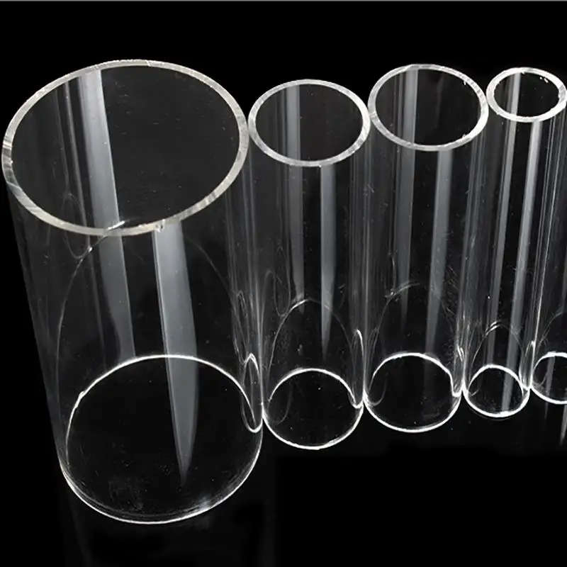 Transparent perspex pipe circular round tube made of high quality acrylic