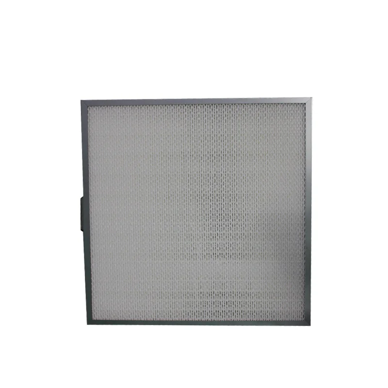 Industrial Filtration Equipment Environmental Glass Fiber Hepa Air Filter With Clapboard