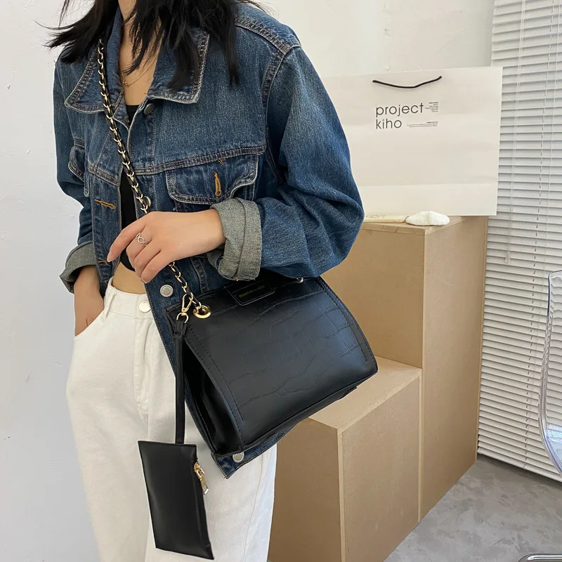 Новинка 2021, модная сумка через плечо с цепочкой для подмышек, маленькая сумка через плечо