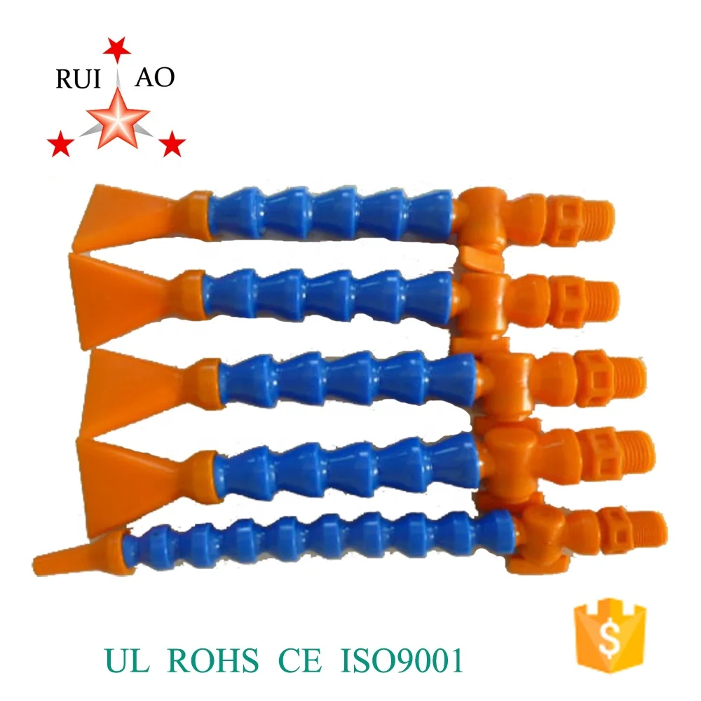 High Pressure Cleaning Spray Nozzle Plastic Adjustable Water Cooling Pipe