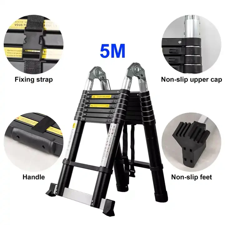 Ant-slip Ladder Herringbone Ladder Mobile Outdoor Ladder