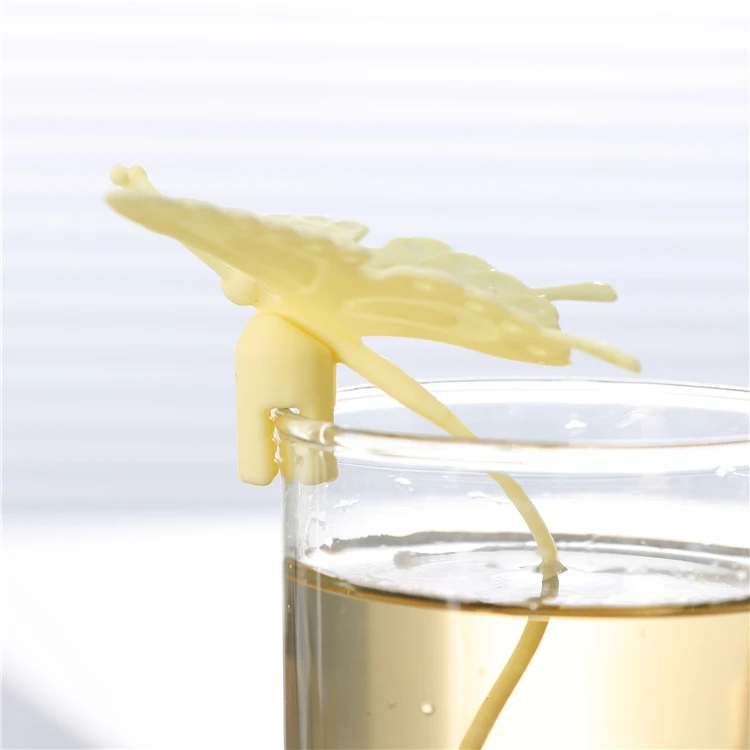 Custom Animal Shape  Free Sample Silicone Tea Bag Filter  Infusion Strainer with Infuser for Mug