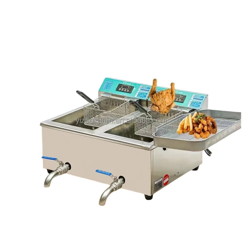 Intelligent fryer, high-quality stainless steel single cylinder electric fryer