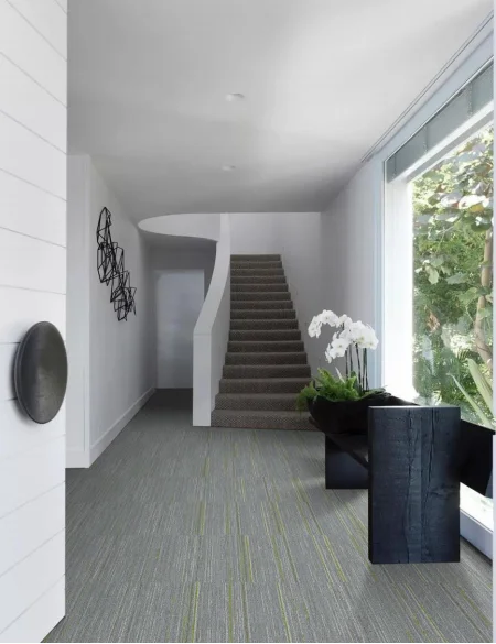 Kaili 100% PP Nice Pattern 50x50 Waterproof Fireproof WUTONG-AB series Factory Carpet Tiles for Business and Home