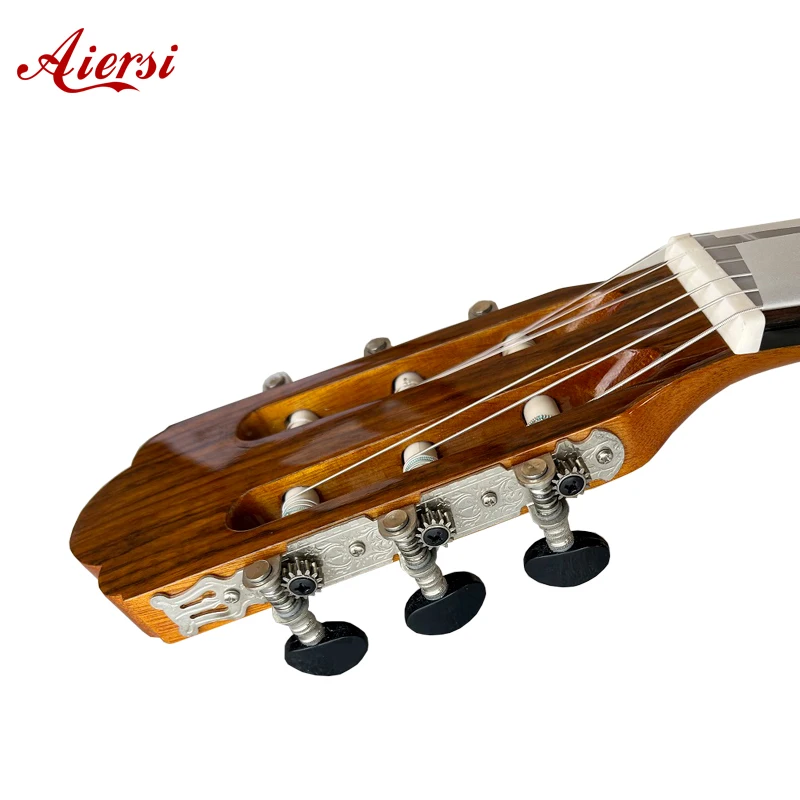 Aiersi High-quality custom hand-made Spain integrated handle connection  professional Flamenco Guitar