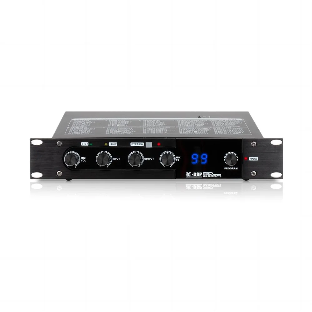 Professional Karaoke Mix Controller Stereoscopic Sound Effect Microphone BT Reverberation 99 DSP Digital Audio Effector